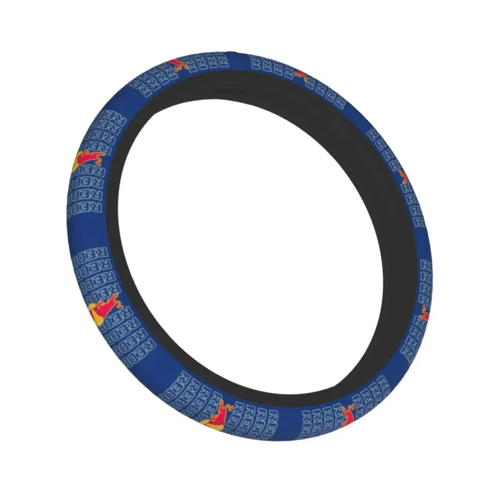 Car Steering Wheel Cover Red Bulls