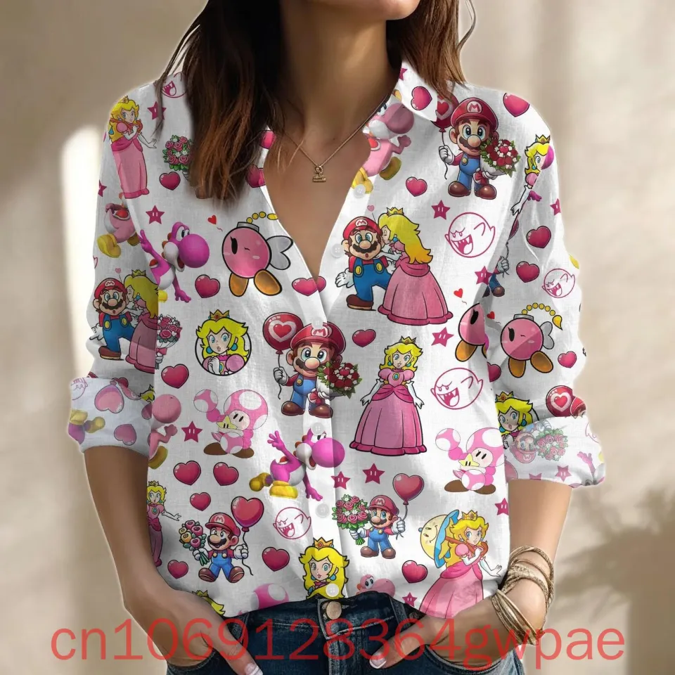 Super Mario Womens Blouse Shirt