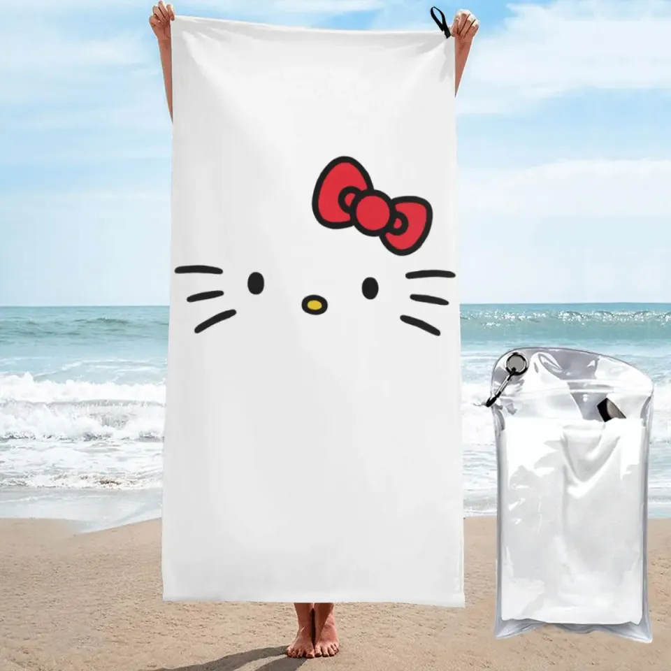 Sanrio Hello Kitty Merch Towel for Beach Pool Summer