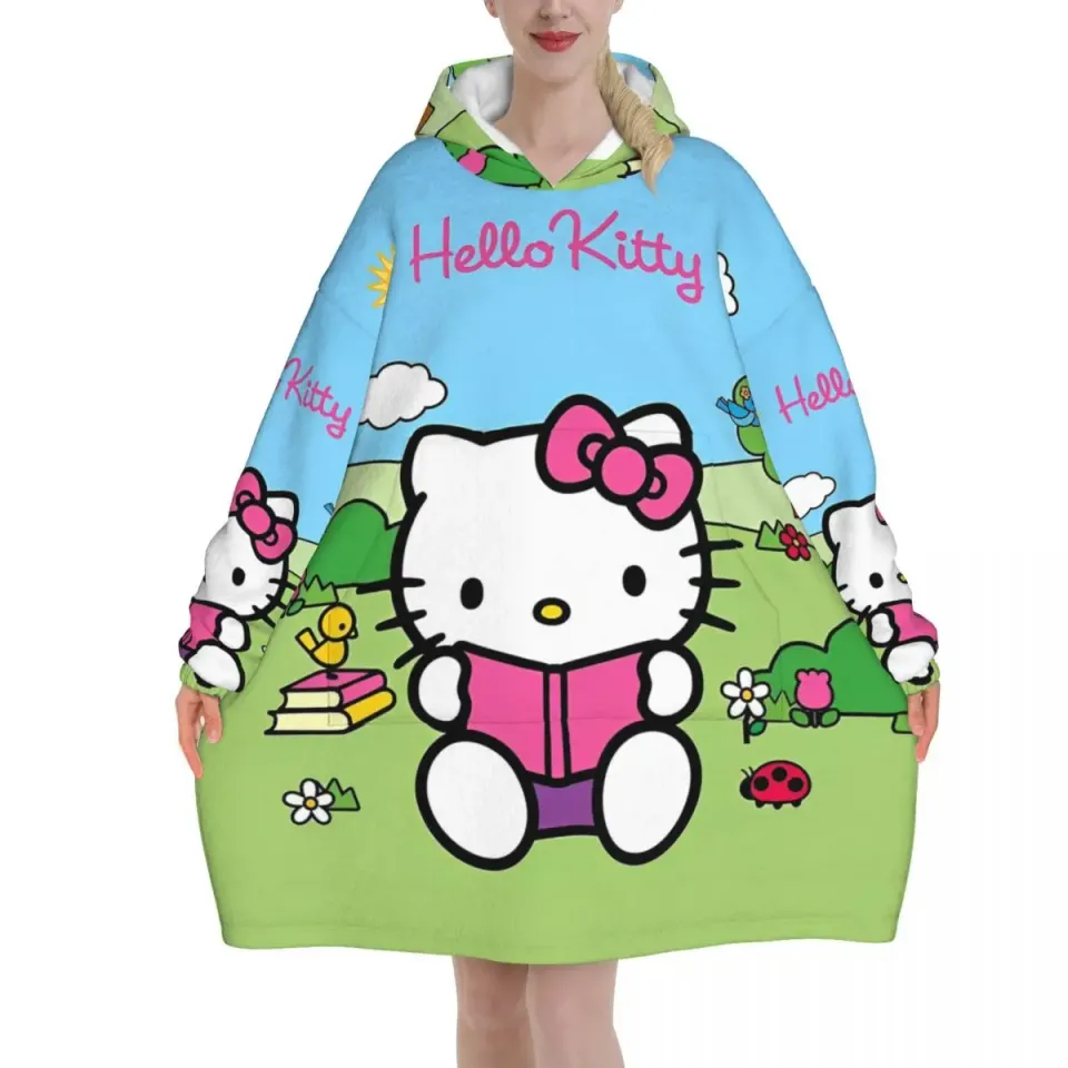 Lovely Hello Kitty Blanket Hoodie