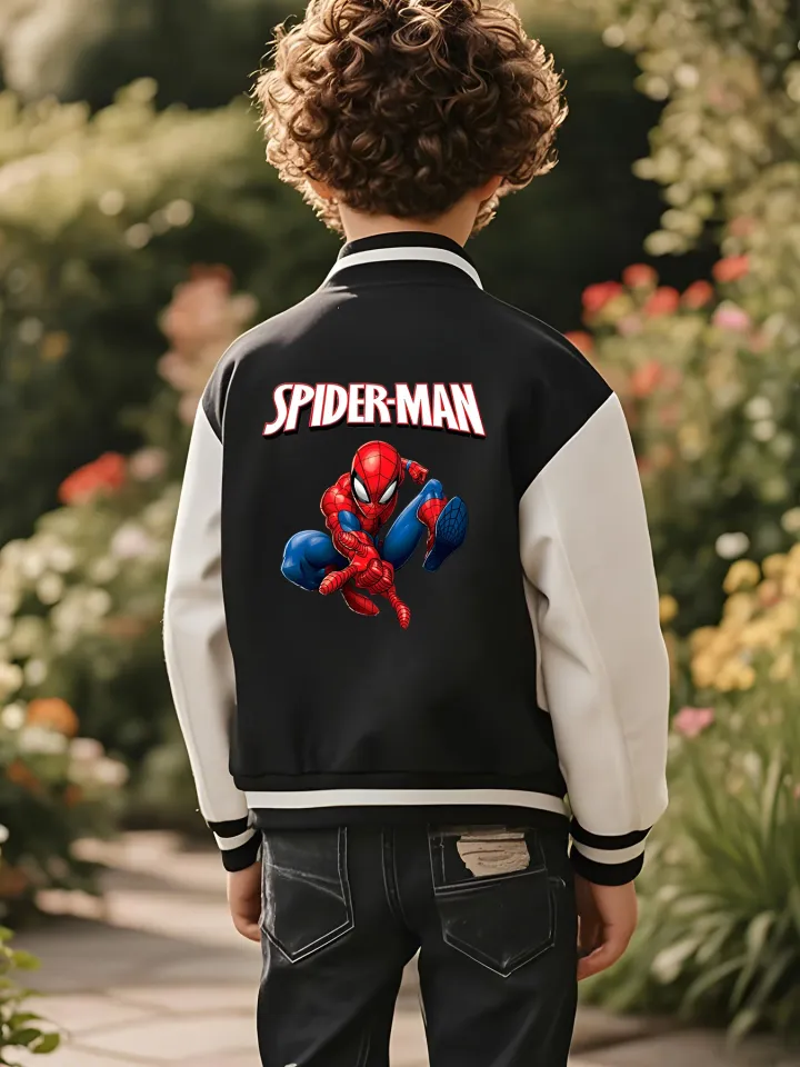 Marvel Boys' Baseball Jacket - Reversible Hulk Graphic, Soft Fabric