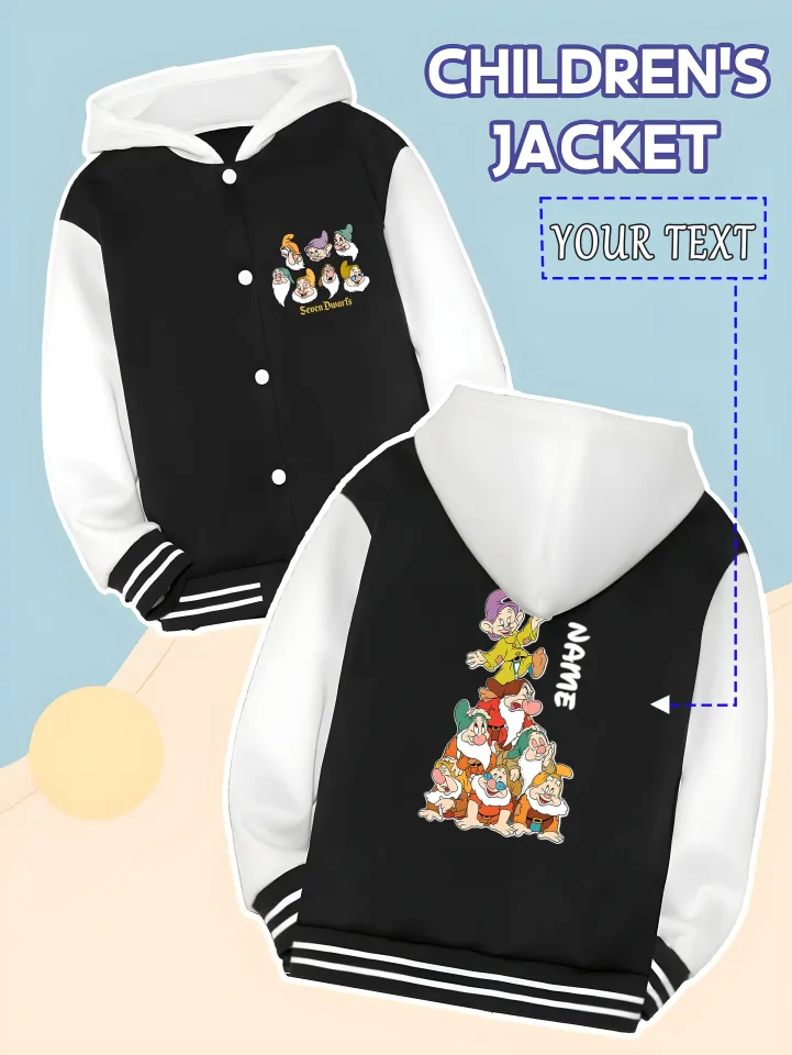Disney Seven Dwarfs Hooded Varsity Jacket