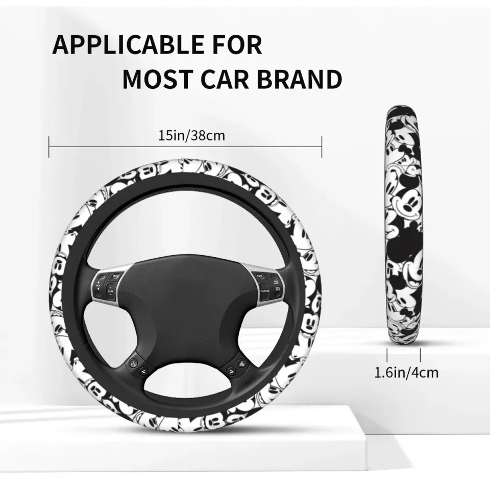 Car Steering Wheel Cover Mickey Mouse Pattern