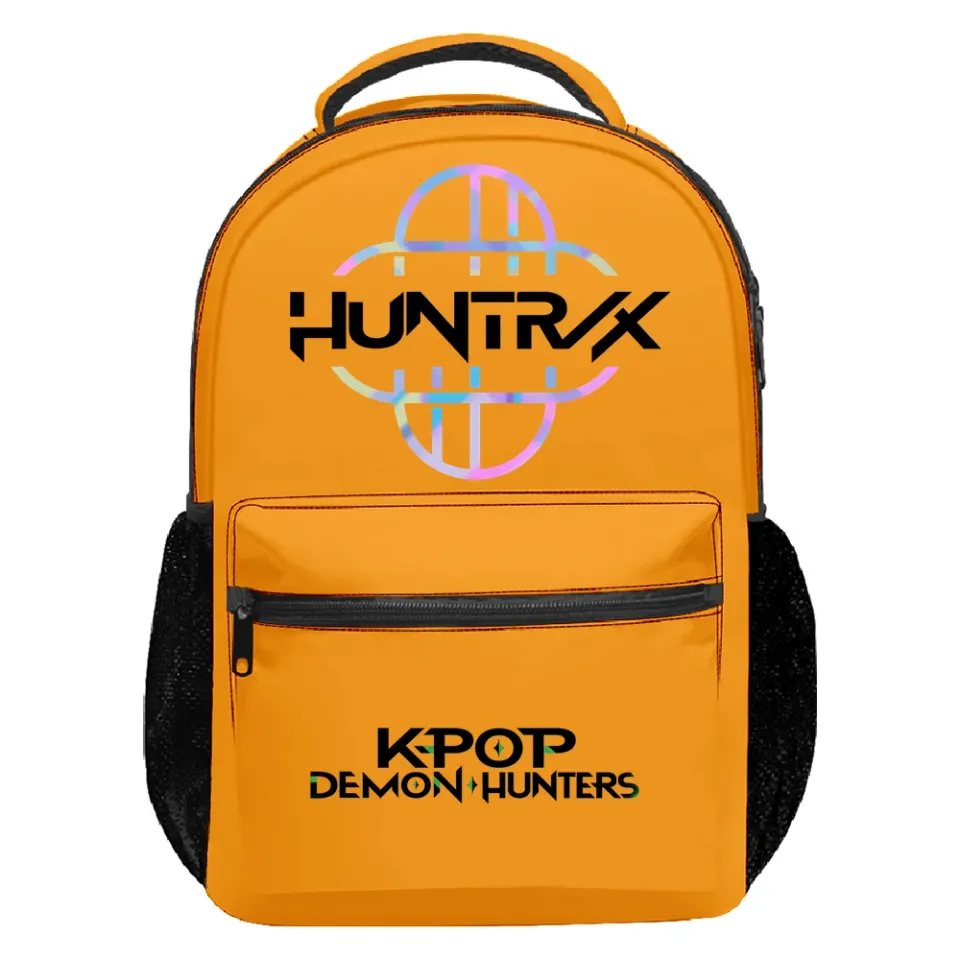 KPop Demon Hunters Huntrix Logo Backpack Unisex Casual