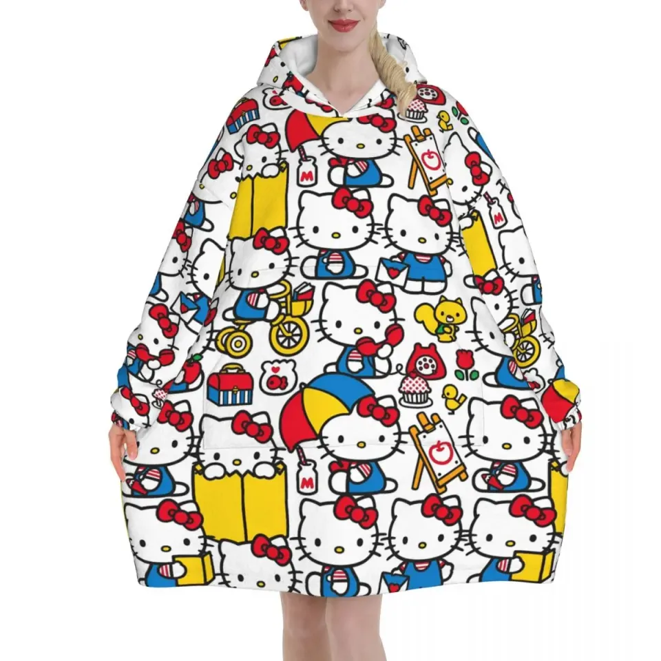 Lovely Hello Kitty Blanket Hoodie