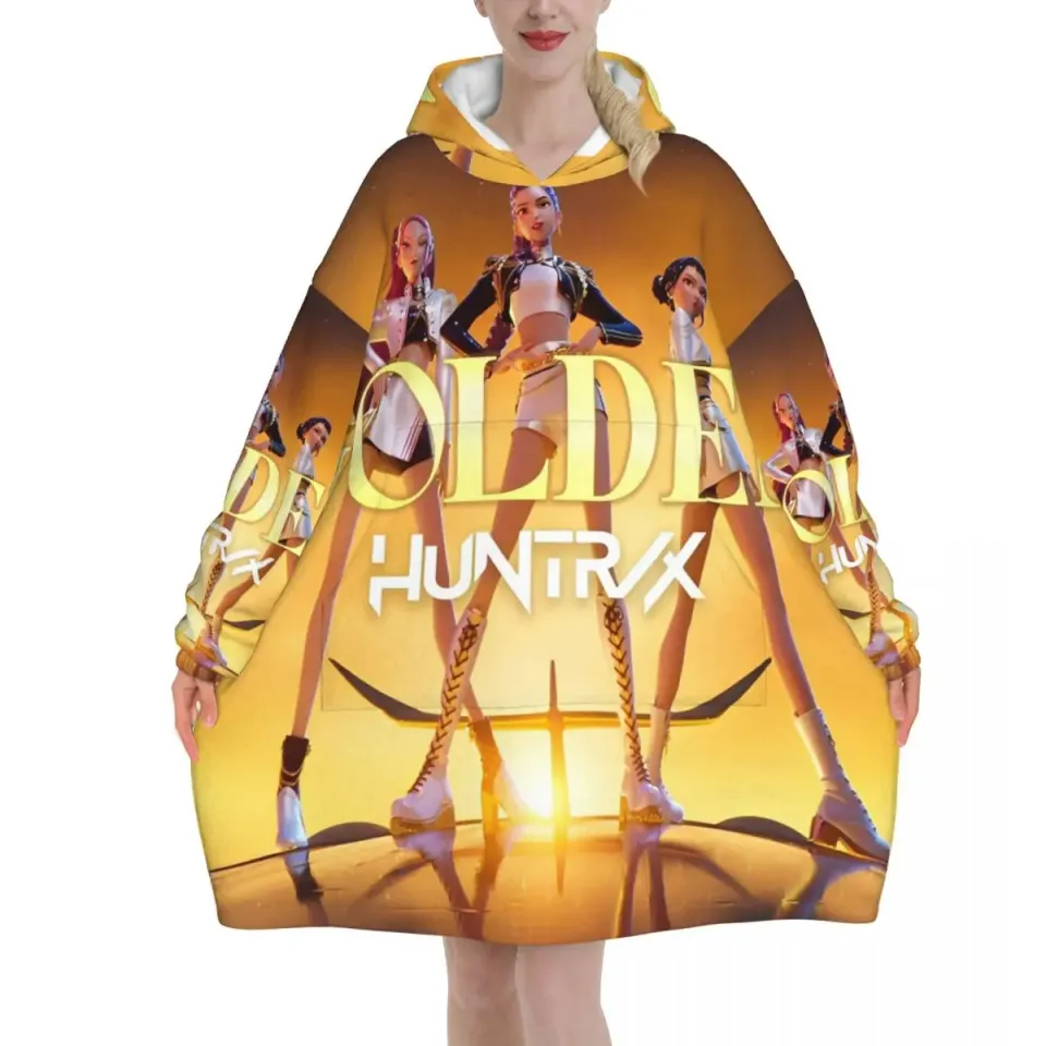 Kpop Demon Hunters Huntrix Blanket Hoodie