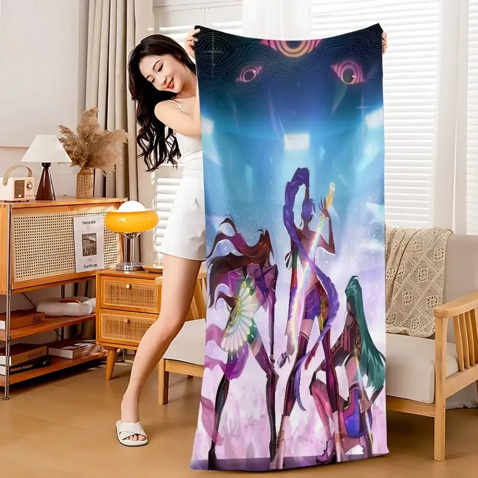 Kpop demon Hunters Beach Towel