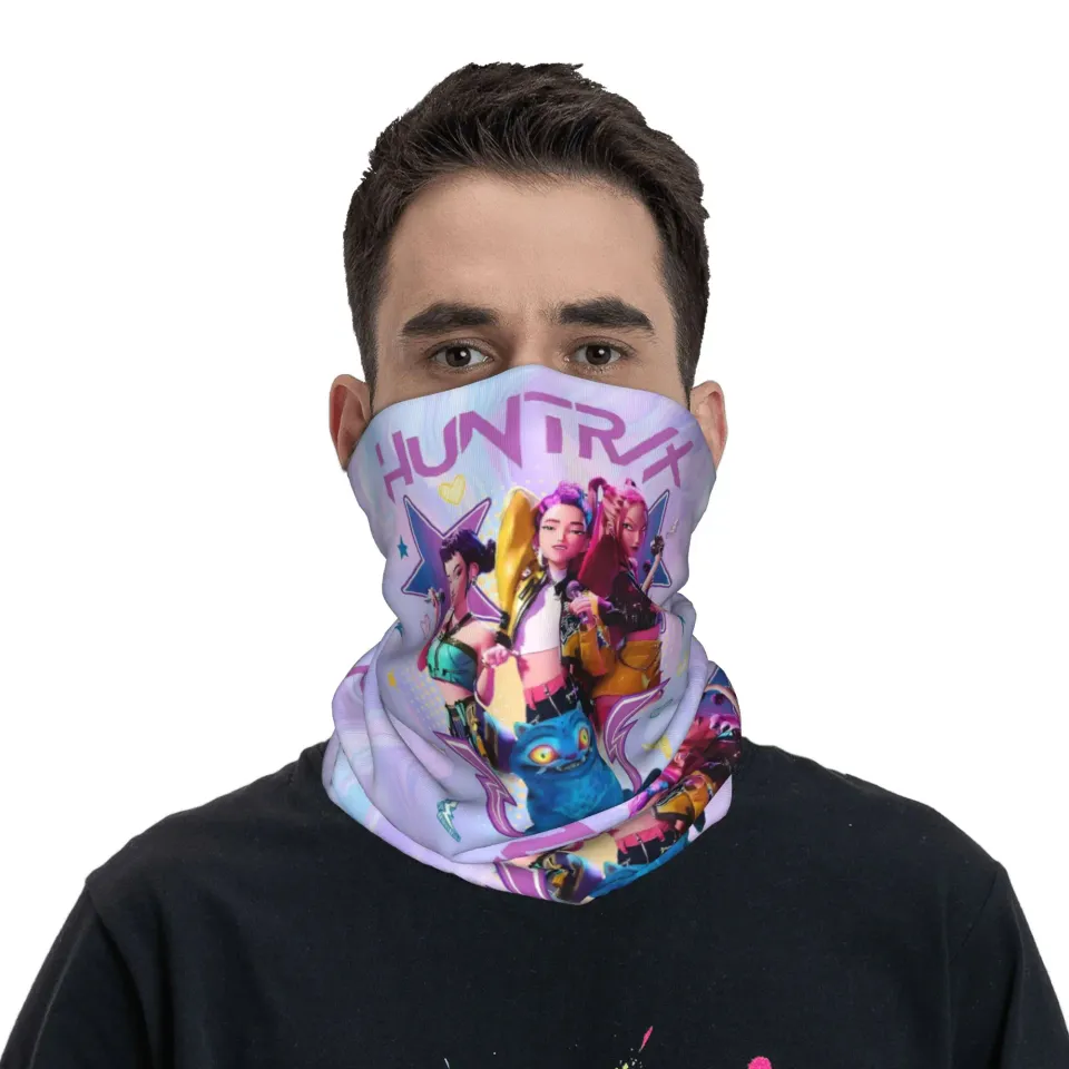 Huntrix Face Mask Scarf, Kpop Demon Hunter Merch