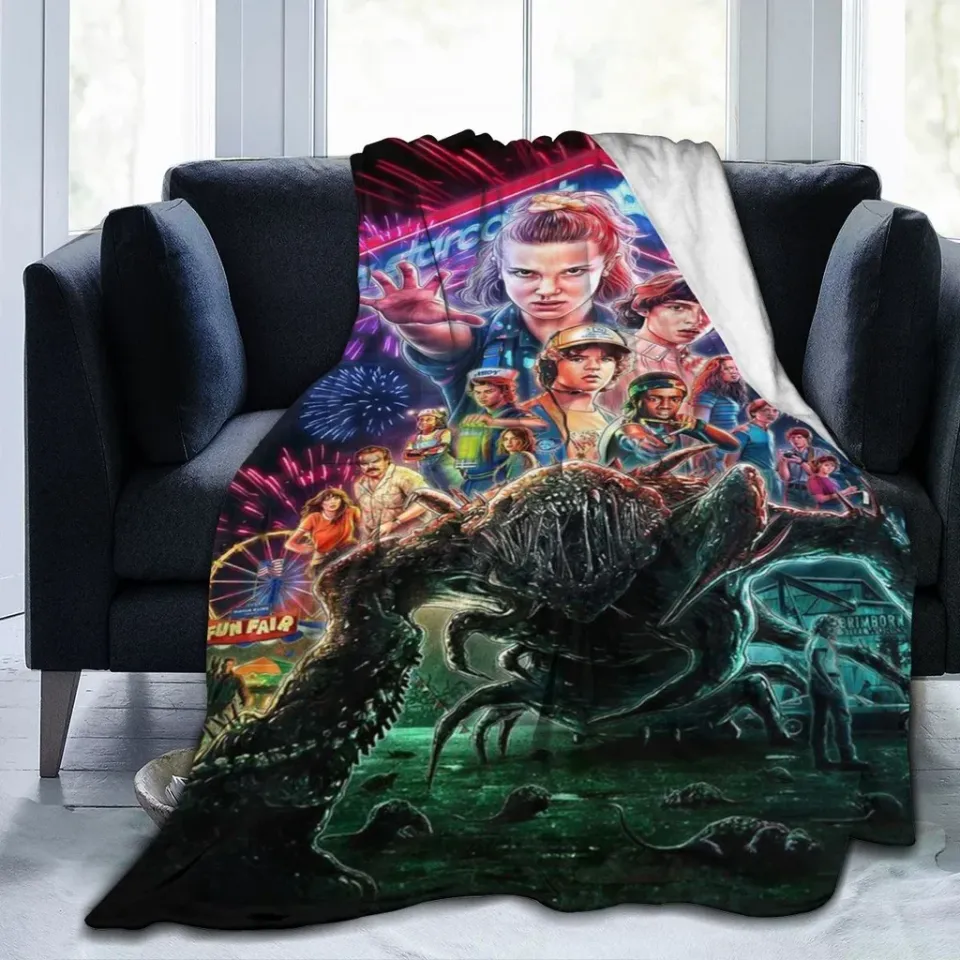 Stranger Things Microfiber Flannel Throw Blanket