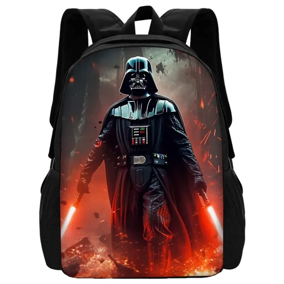 Child School Cartoon Mandalorian Star Wars Backpack