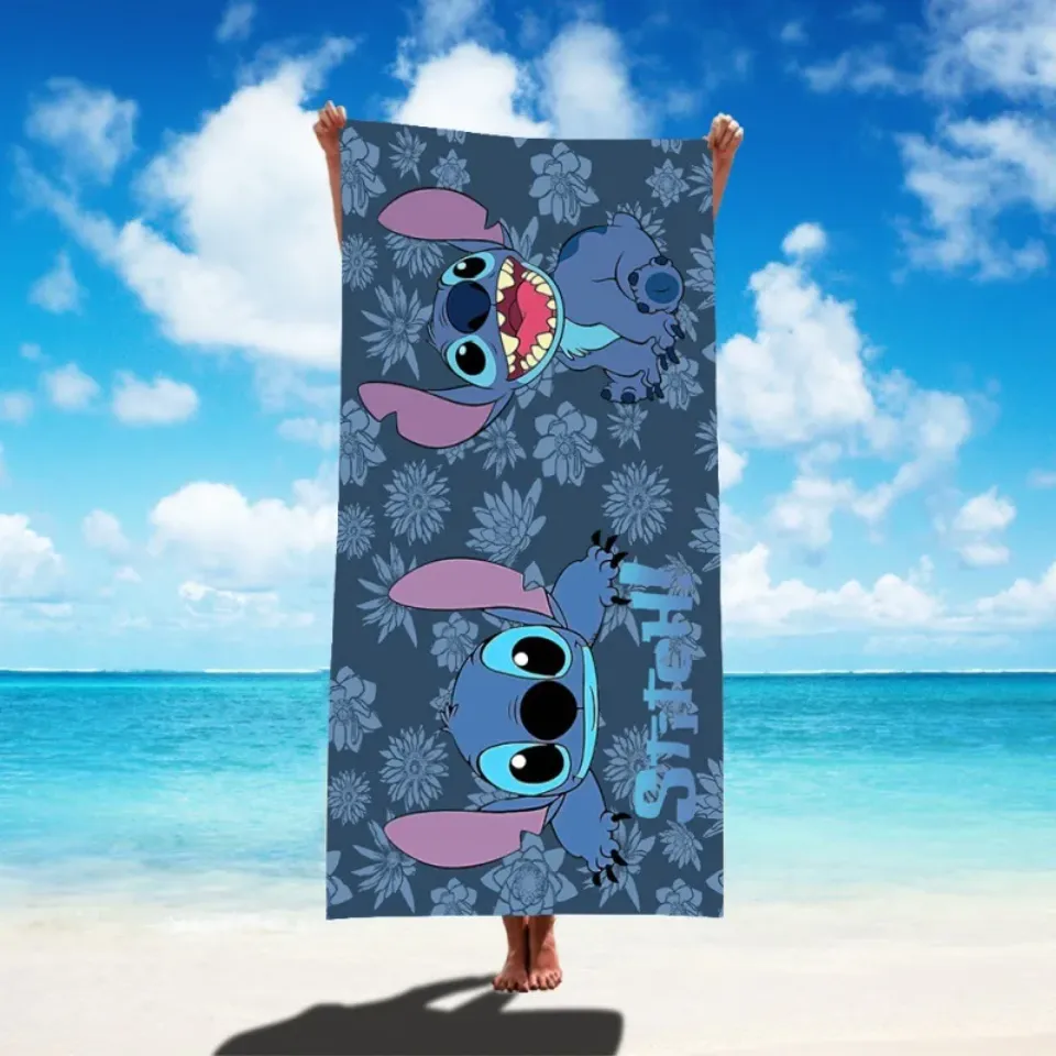 Stitch Cartoon Beach Towel