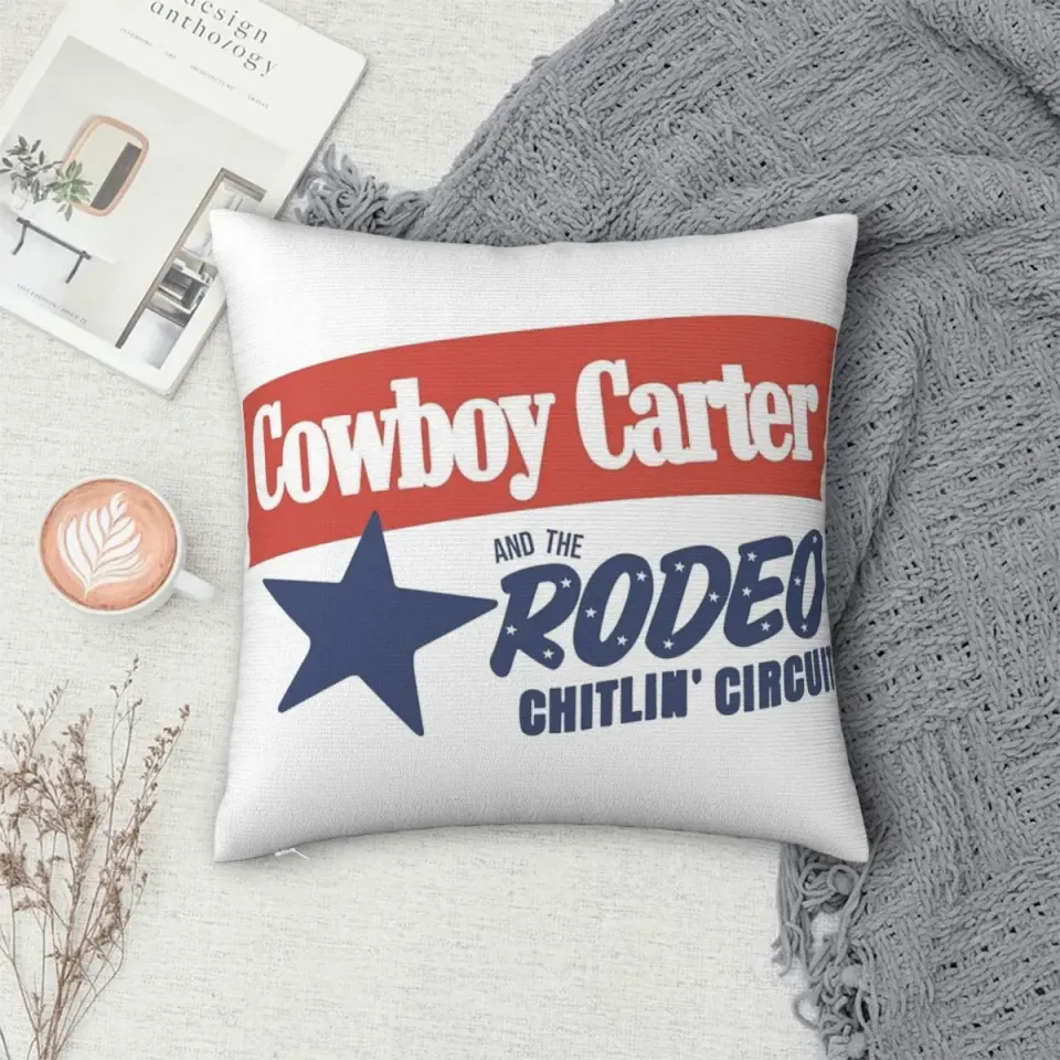 Beyonce Cowboy Carter Logo Throw Pillow