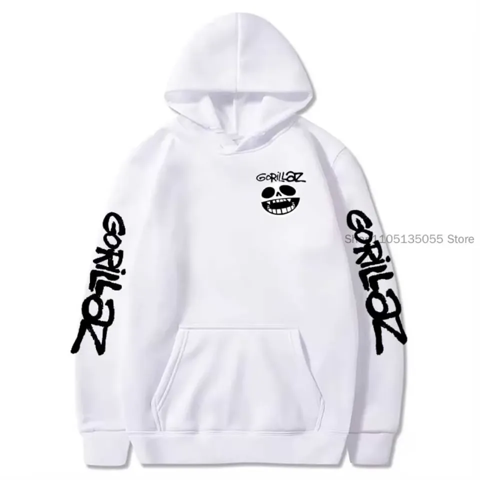 Gorillaz Hoodie Sweatshirt Oversized Hoodies Hip Hop Hoody Unisex Coats Fleece Warm Pullovers Sudader for Autumn and Winter