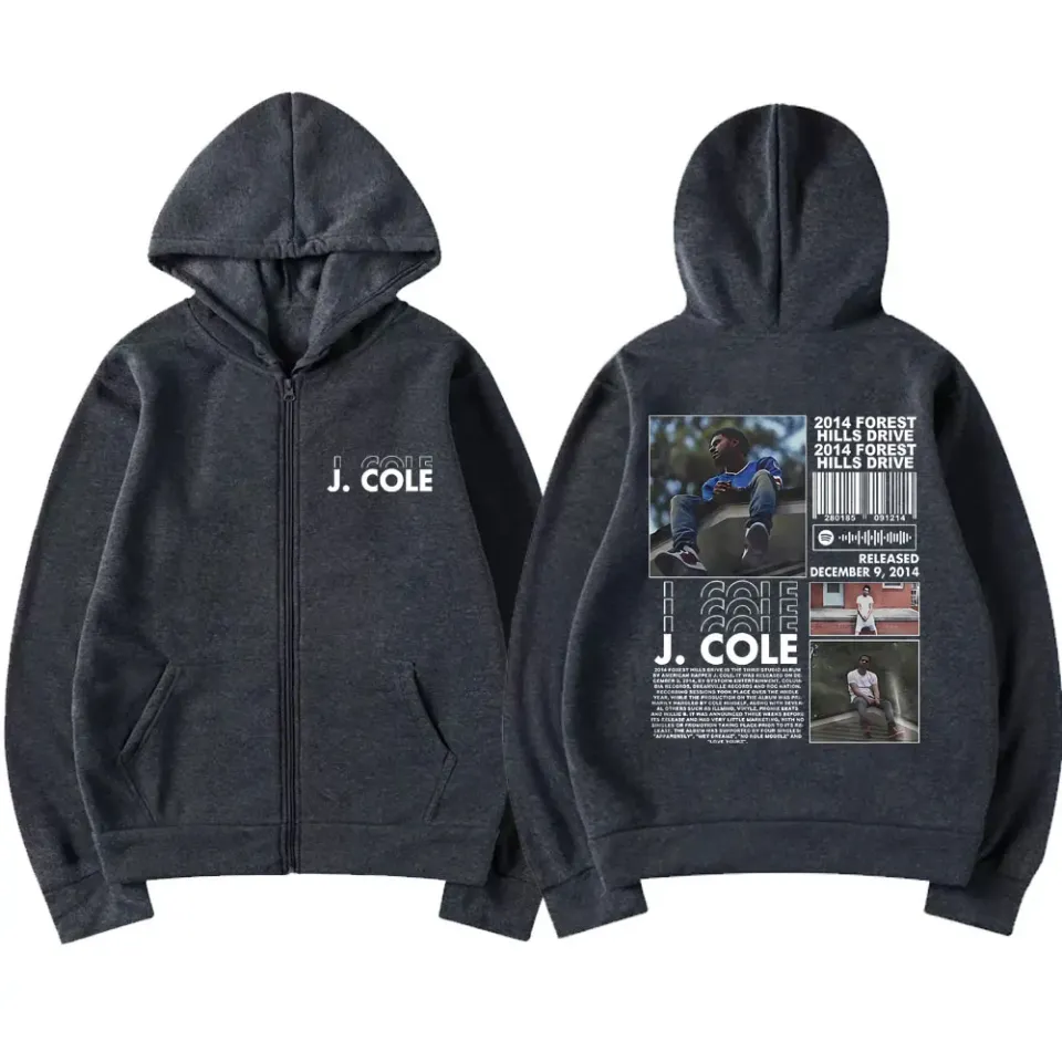 Hot New Rapper J Cole 2014 Forest Hills Drive Print Zipper Hoodie