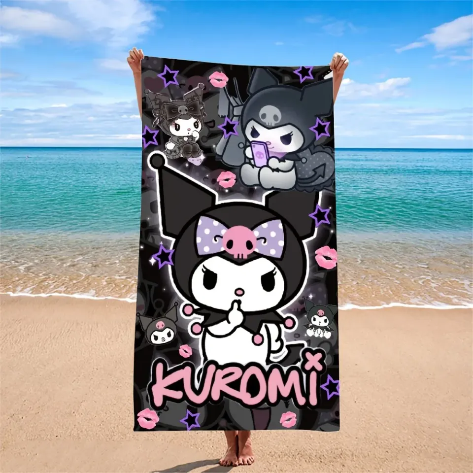 Kuromi-Themed Beach Towel
