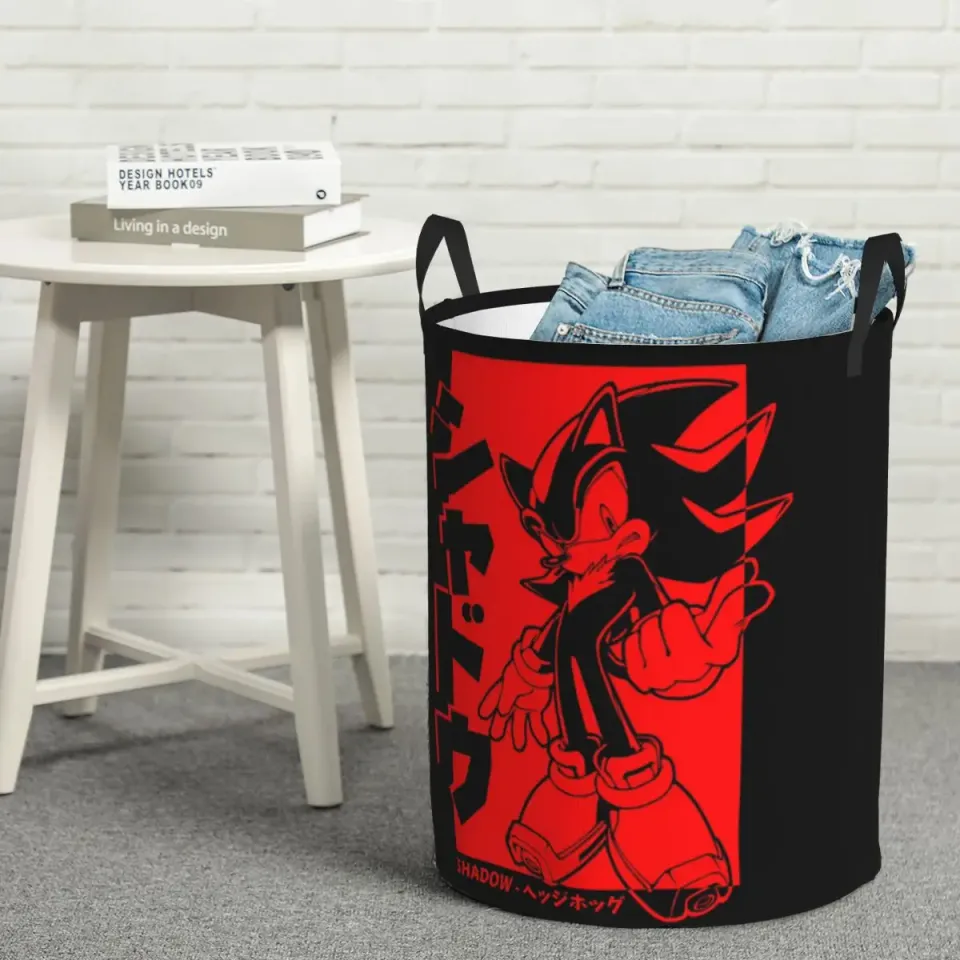 Japanese Shadow The Hedgehog Foldable Laundry Baskets