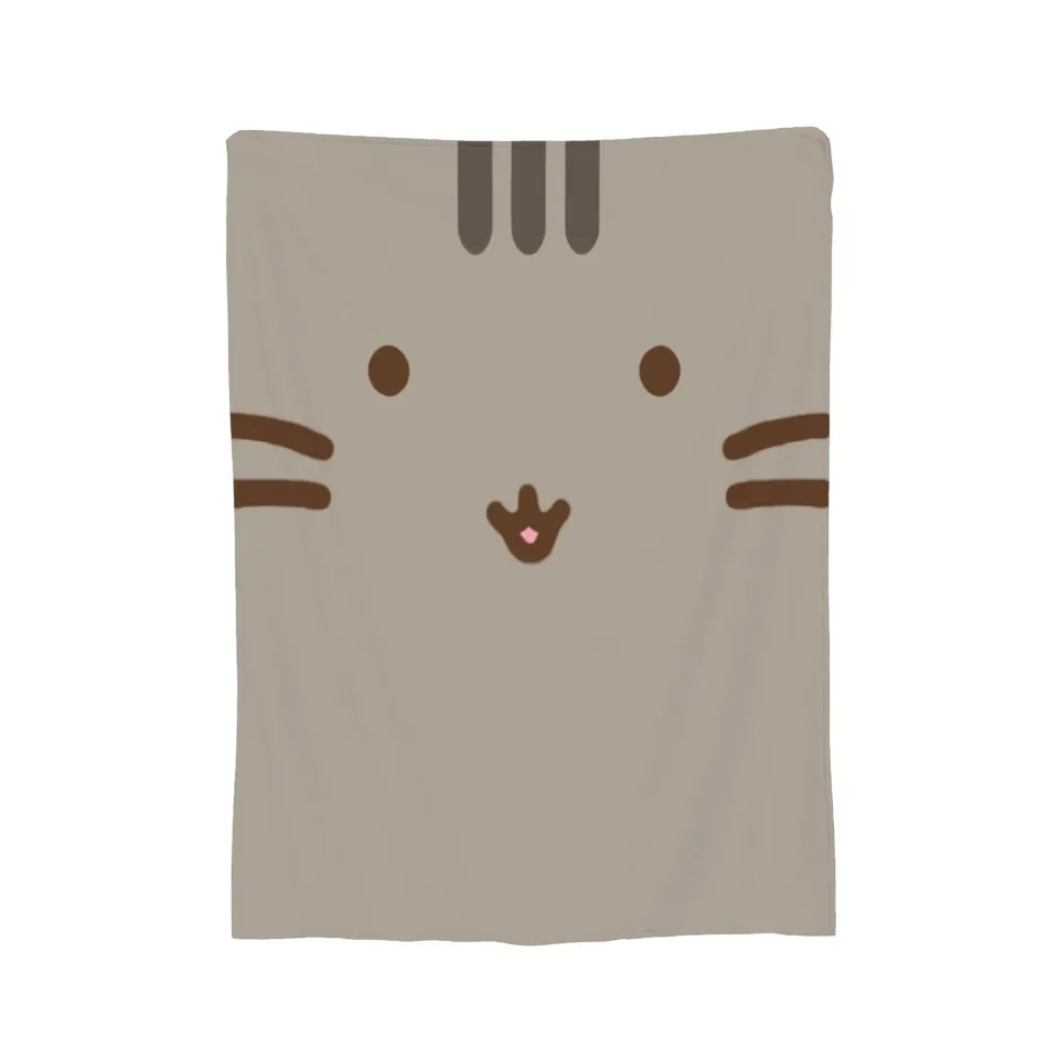Pusheens Cat Accessories Lightweight Throw Blanket for Relaxing Bedding