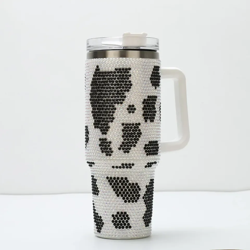 Cow 40 Oz Bling Tumblers
