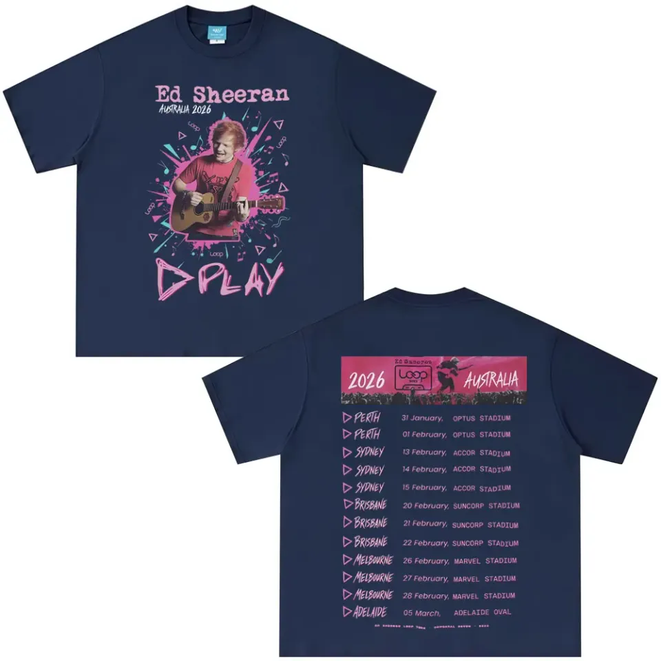 Ed Shee Loop Australian Tour 2026 Print T-shirt