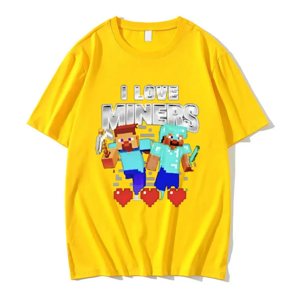 I Love Miners Print Tshirt