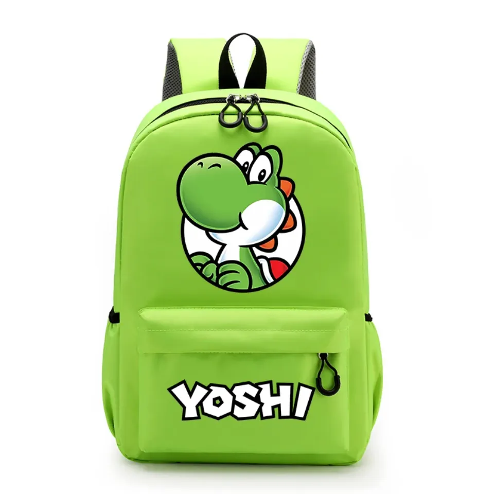 Super Mario Bros Kids Backpack Cartoon Cute Anime Knapsack Book Bag