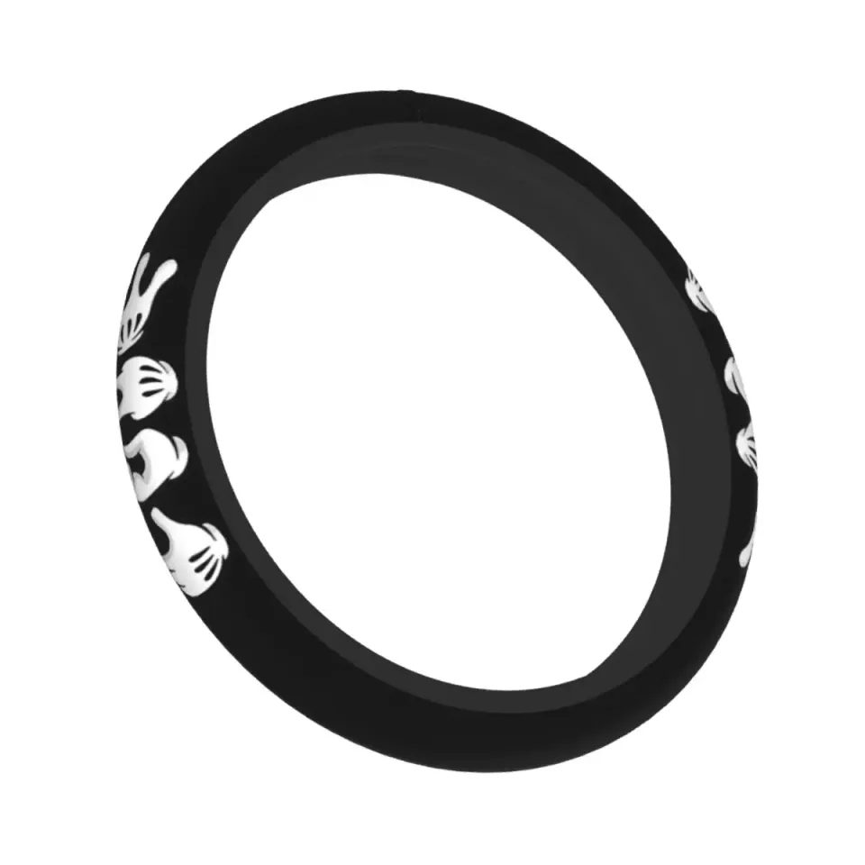 Car Steering Wheel Cover Love Hands Mickey Mouse