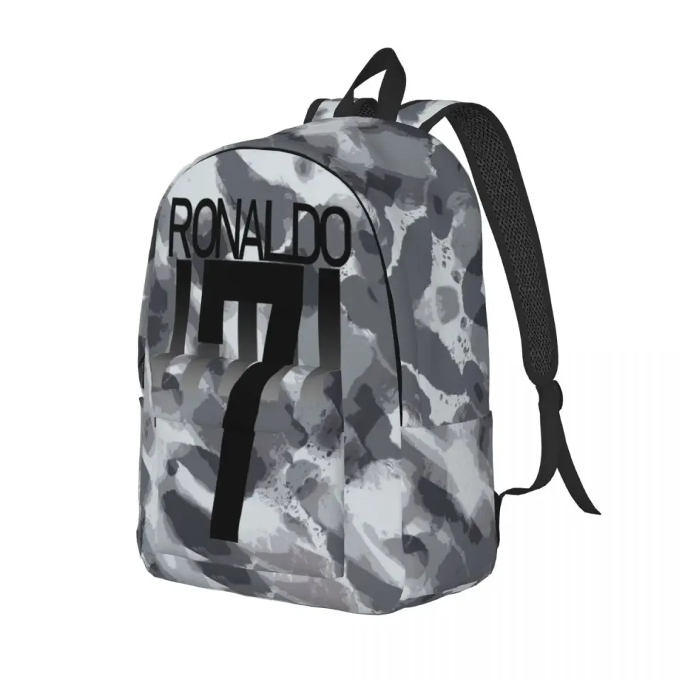 CR7 Ronaldos Backpack for Men and Women, Laptop Shoulder Bag, Student and Work Daypack, Gift