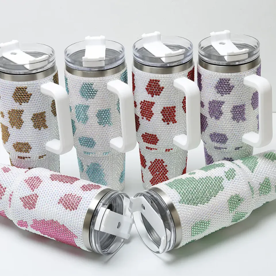 Cow 40 Oz Bling Tumblers