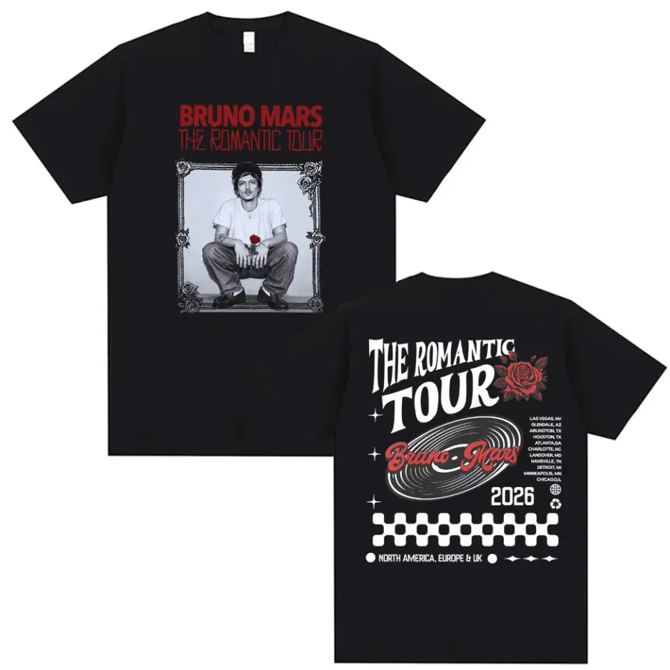 Bruno Mars The Romantic Tour 2026 T Shirt