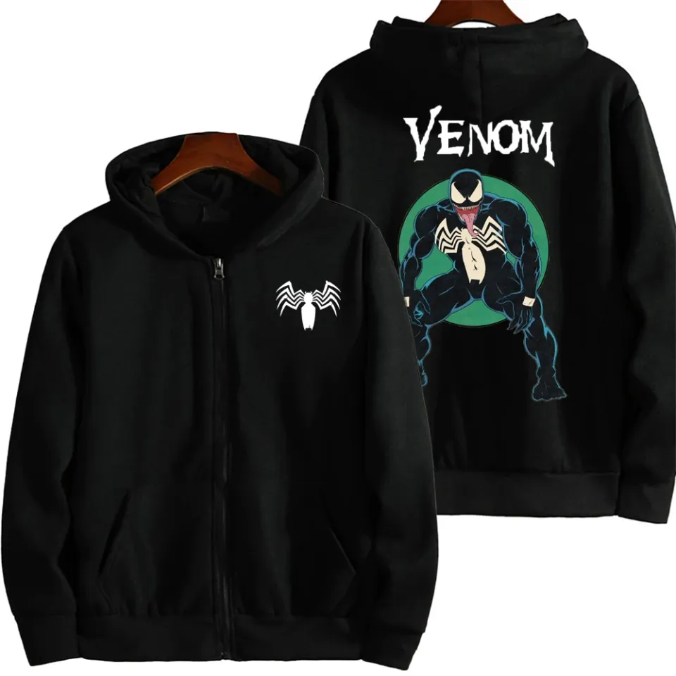 Marvel Venom Spring and Autumn New Men's Zipper Hoodie