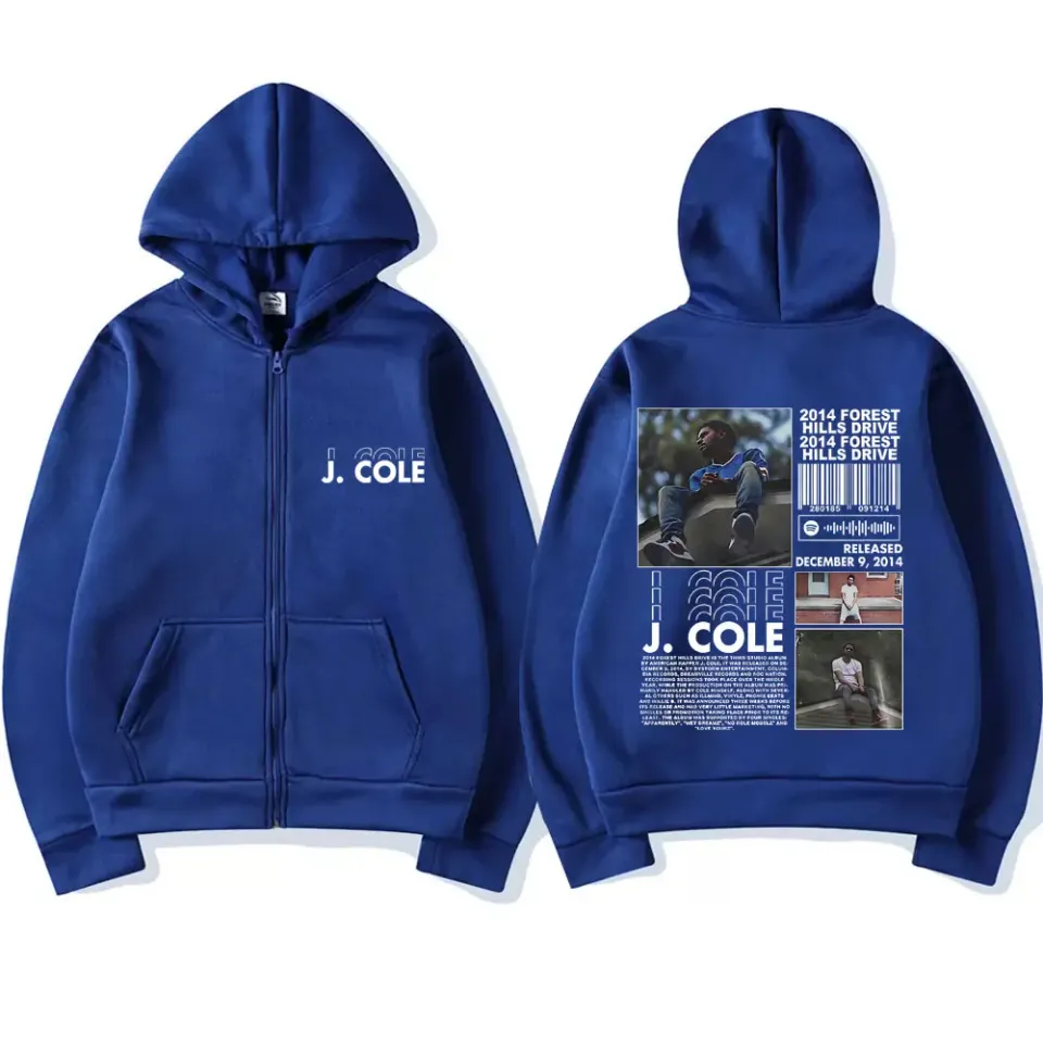 Hot New Rapper J Cole 2014 Forest Hills Drive Print Zipper Hoodie