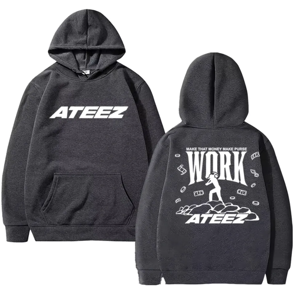 Kpop Ateez world Tour 2025 Double Sided Hoodie