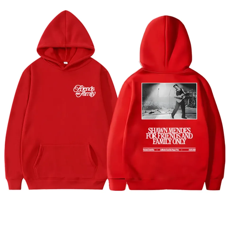 Shawn Mendes Tour 2025 Merch Double Sided Graphics Hoodies