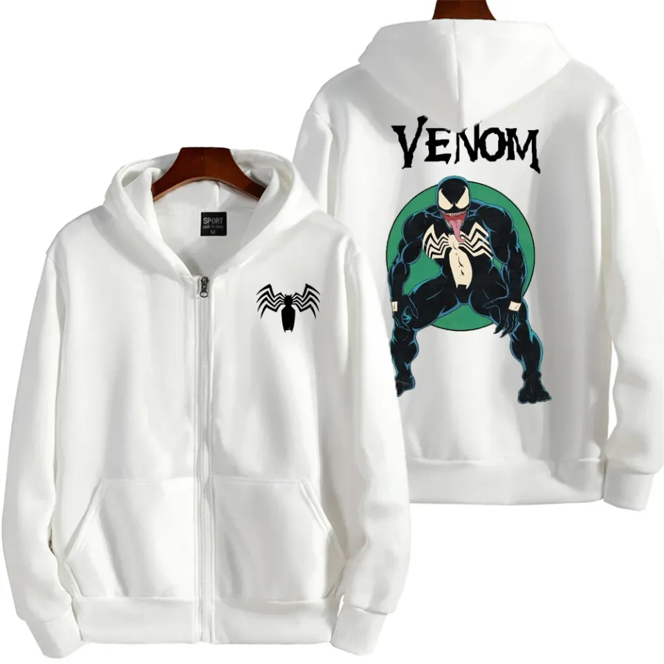 Marvel Venom Spring and Autumn New Men's Zipper Hoodie