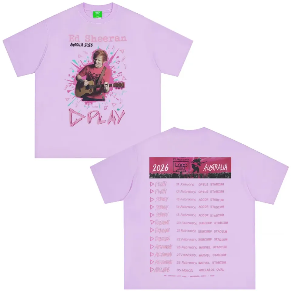Ed Shee Loop Australian Tour 2026 Print T-shirt