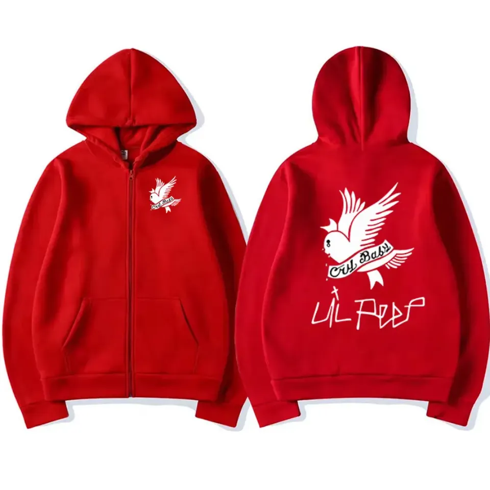 Rapper Lil Peep Graphic Zipper Hoody Men Women Hip Hop Fashion Zip Up Sweatshirt Men Oversized Pullover Hoodie Coats Streetwear