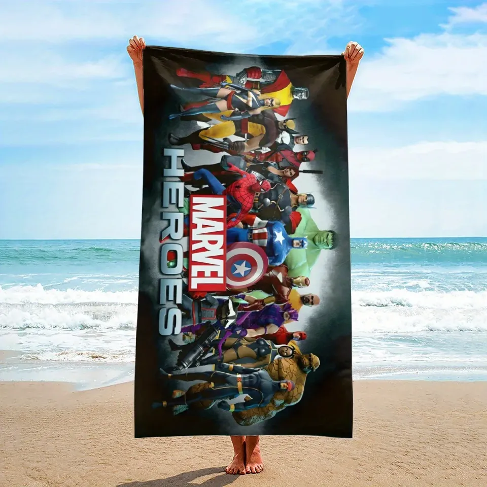 Marvel Heroes Beach Towel