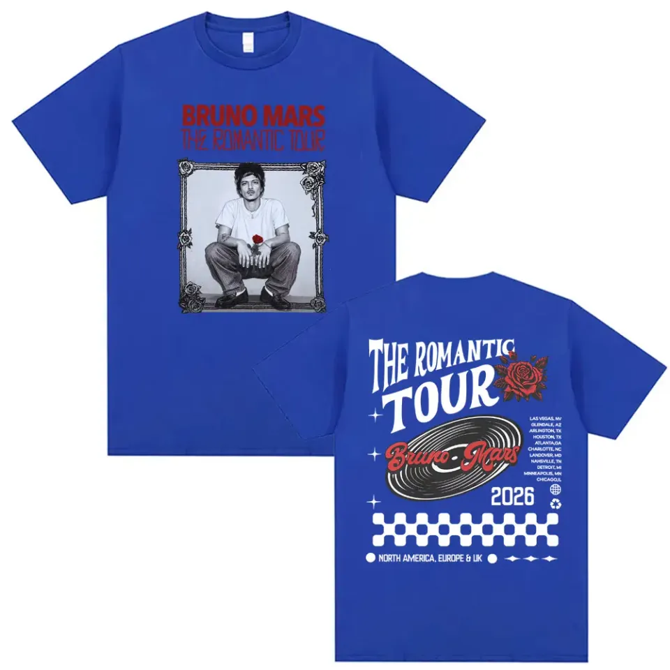 Bruno Mars The Romantic Tour 2026 T Shirt