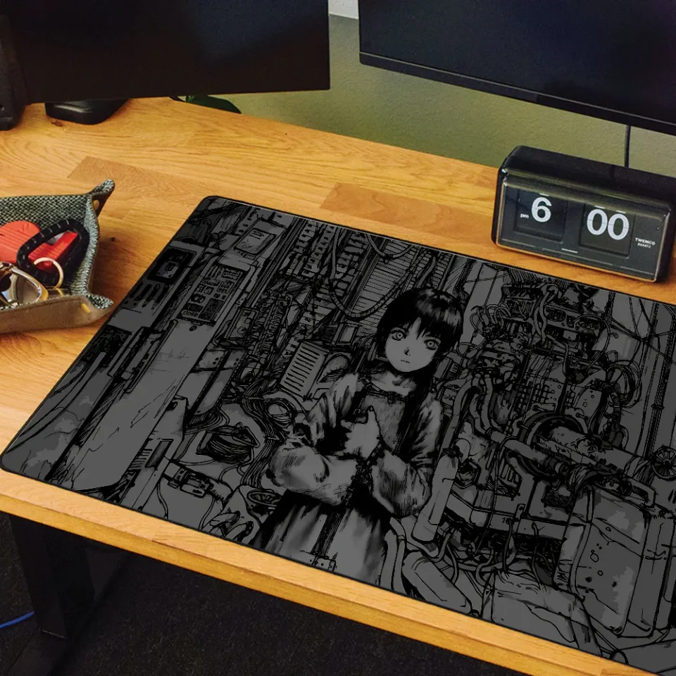 Anime serial experiments lain Mouse Pad Large Desk Mat