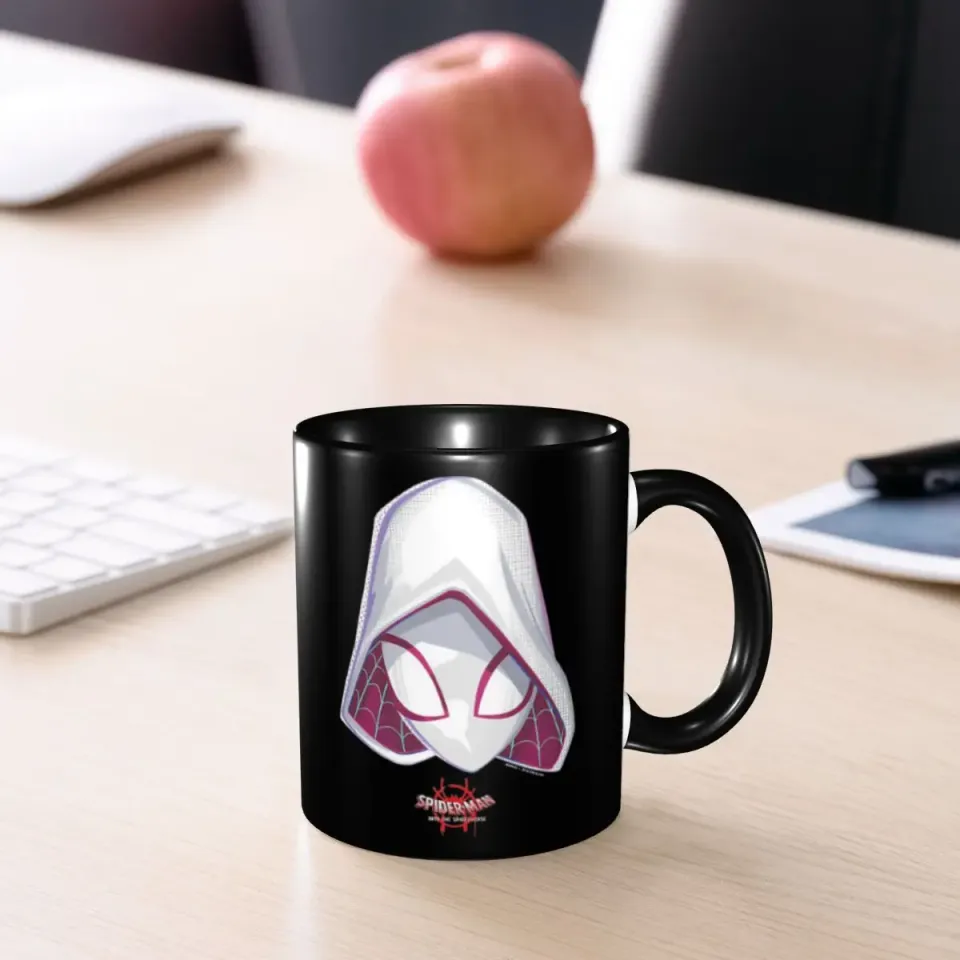 Spider-Gwen Spiderverse Mask Merch Coffee Mugs Fun Tea Cups Gift