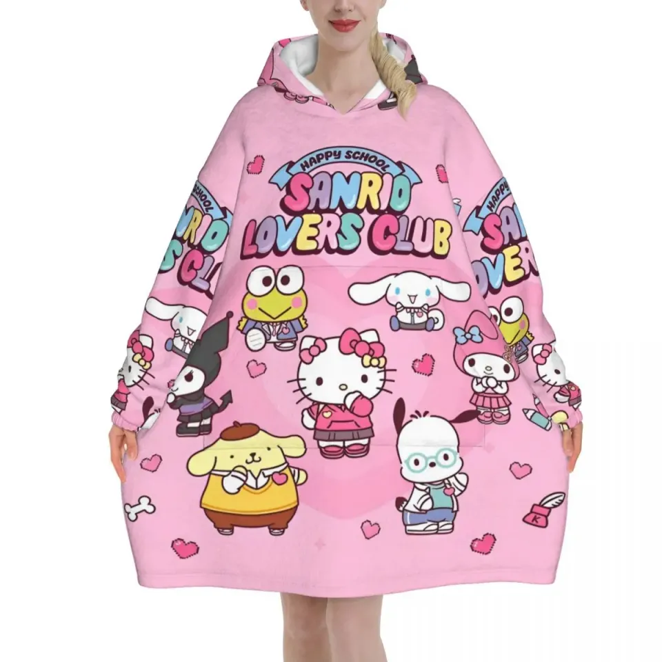 Funny Kuromi Blanket Hoodie