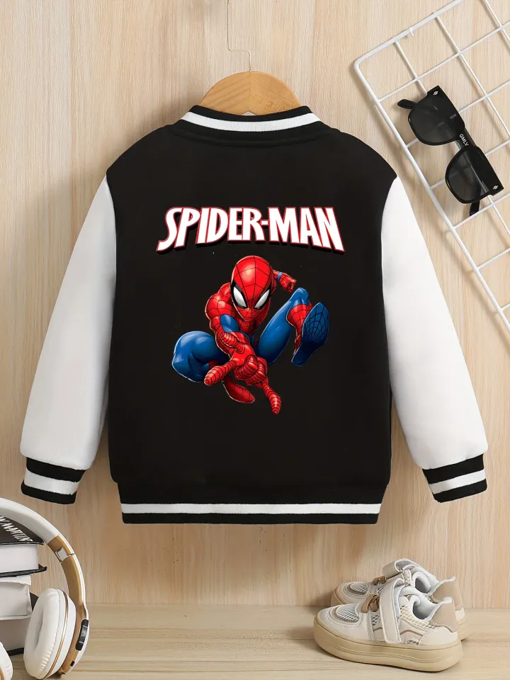 Marvel Boys' Baseball Jacket - Reversible Hulk Graphic, Soft Fabric