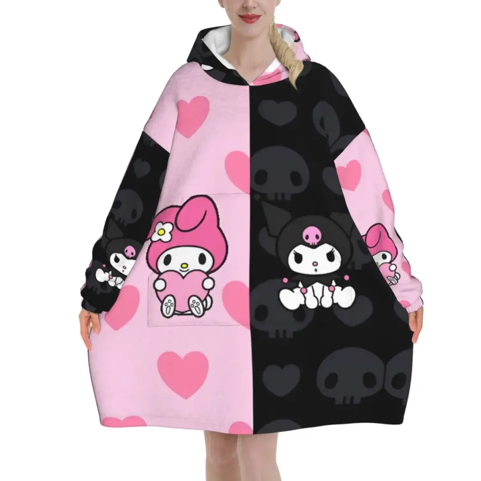 Melody And Kuromi Blanket Hoodie