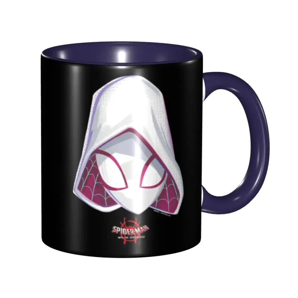 Spider-Gwen Spiderverse Mask Merch Coffee Mugs Fun Tea Cups Gift