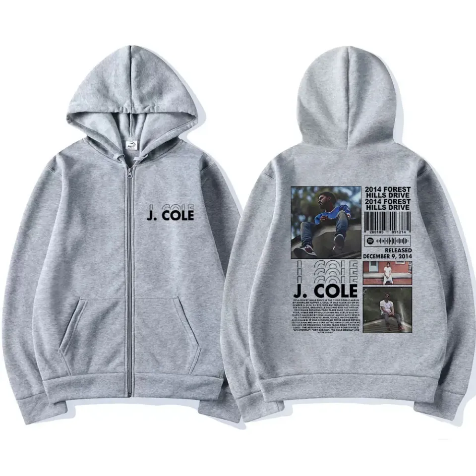 Hot New Rapper J Cole 2014 Forest Hills Drive Print Zipper Hoodie