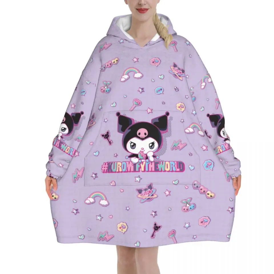 Melody And Kuromi Blanket Hoodie