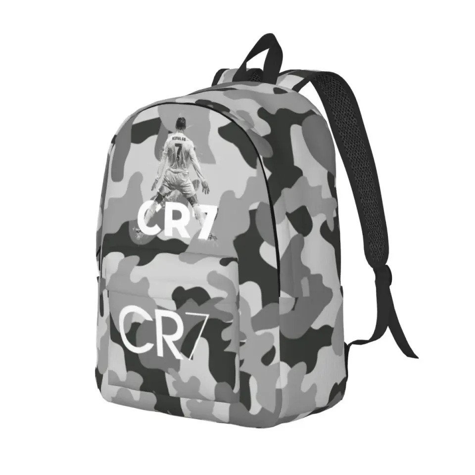 CR7 Ronaldos Backpack for Men and Women, Laptop Shoulder Bag, Student and Work Daypack, Gift