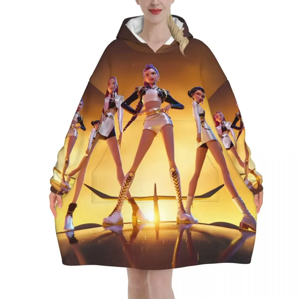 Kpop Demon Hunters Blanket Hoodie