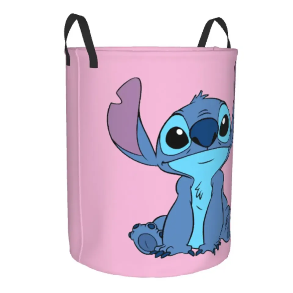Cartoon Stitch Laundry Hamper Large Storage Basket