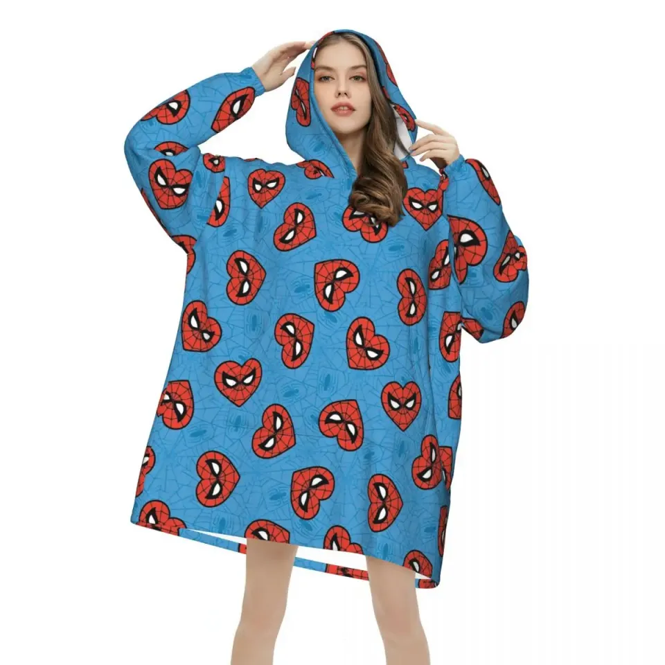 Spider-Man Superhero Oversized Blanket Hoodie